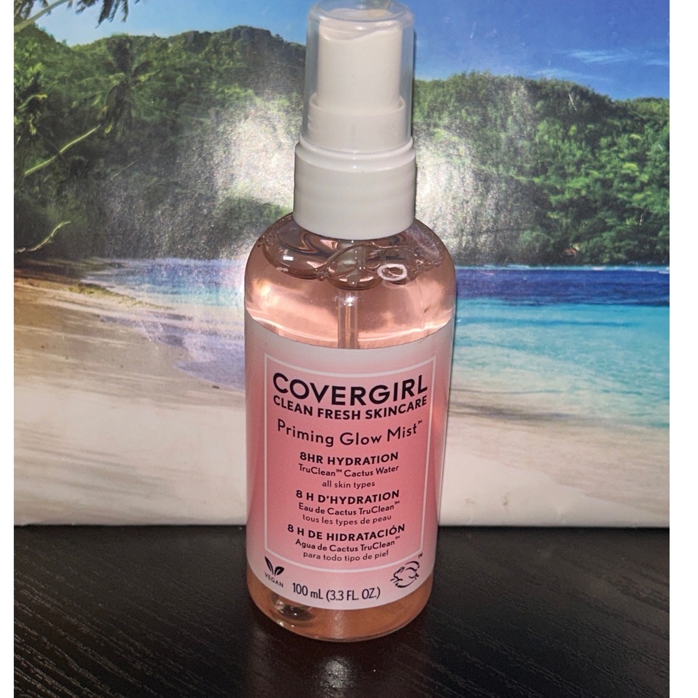 Covergirl Clean Fresh Skincare Priming Glow Mist 3.3oz Vegan Cactus Water Spray